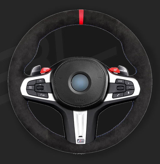 G series bmw Steering wheel cover alcantara suede