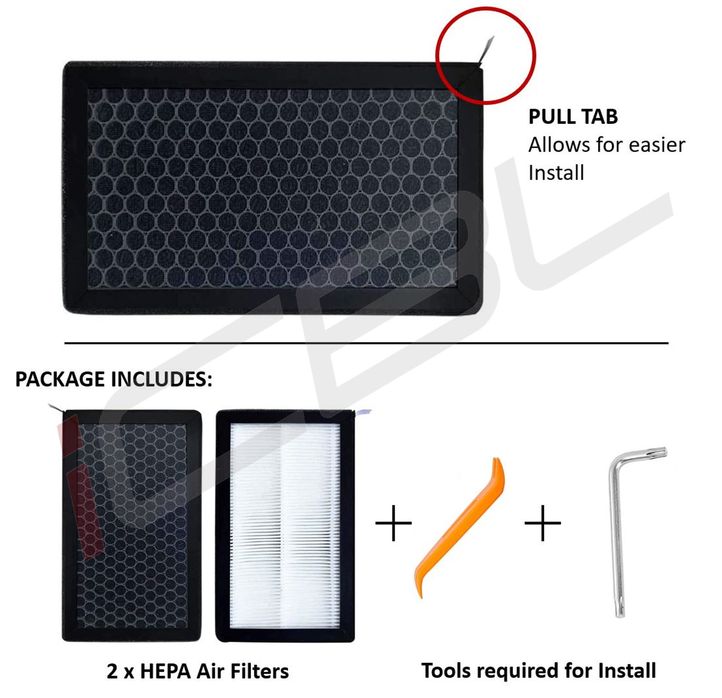 Tesla Model Y & Model 3 HEPA Air Filter with Activated Carbon
